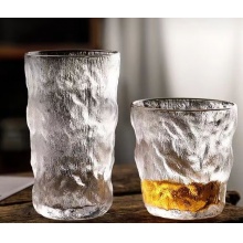 日式创意冰纹杯威士忌杯啤酒杯咖啡杯茶水杯冷饮杯 透明款 【单支装】