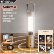 【多功能】强光手电筒露营灯夜钓可充电户外应急学生家用照明灯 【带侧灯款】200毫安电池