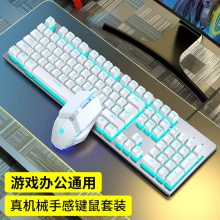 前行者(EWEADN)GX300真机械手感键盘鼠标套装游戏电竞有线台式电脑笔记本
