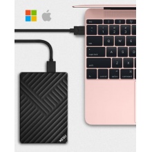 科硕（KESU）移动硬盘USB3.0安全加密高速存储 160G+硬盘包 K205-魅力黑